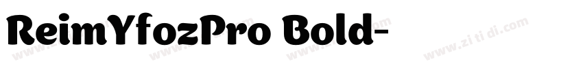ReimYfozPro Bold字体转换